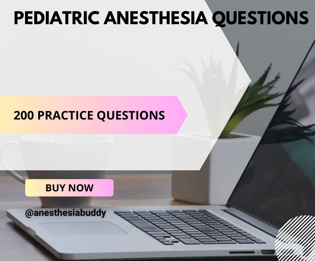 Pediatric Anesthesia Questions Etsy