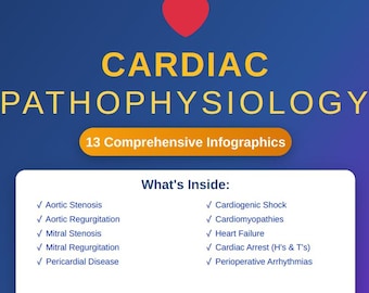 Cardiac Pathophysiology Study Guide | 13 Comprehensive Infographics