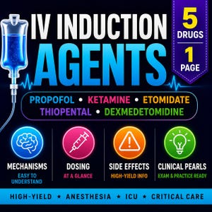 Foglio riassuntivo sugli agenti di induzione per via endovenosa