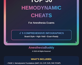 TOP 50 Hemodynamic Cheats