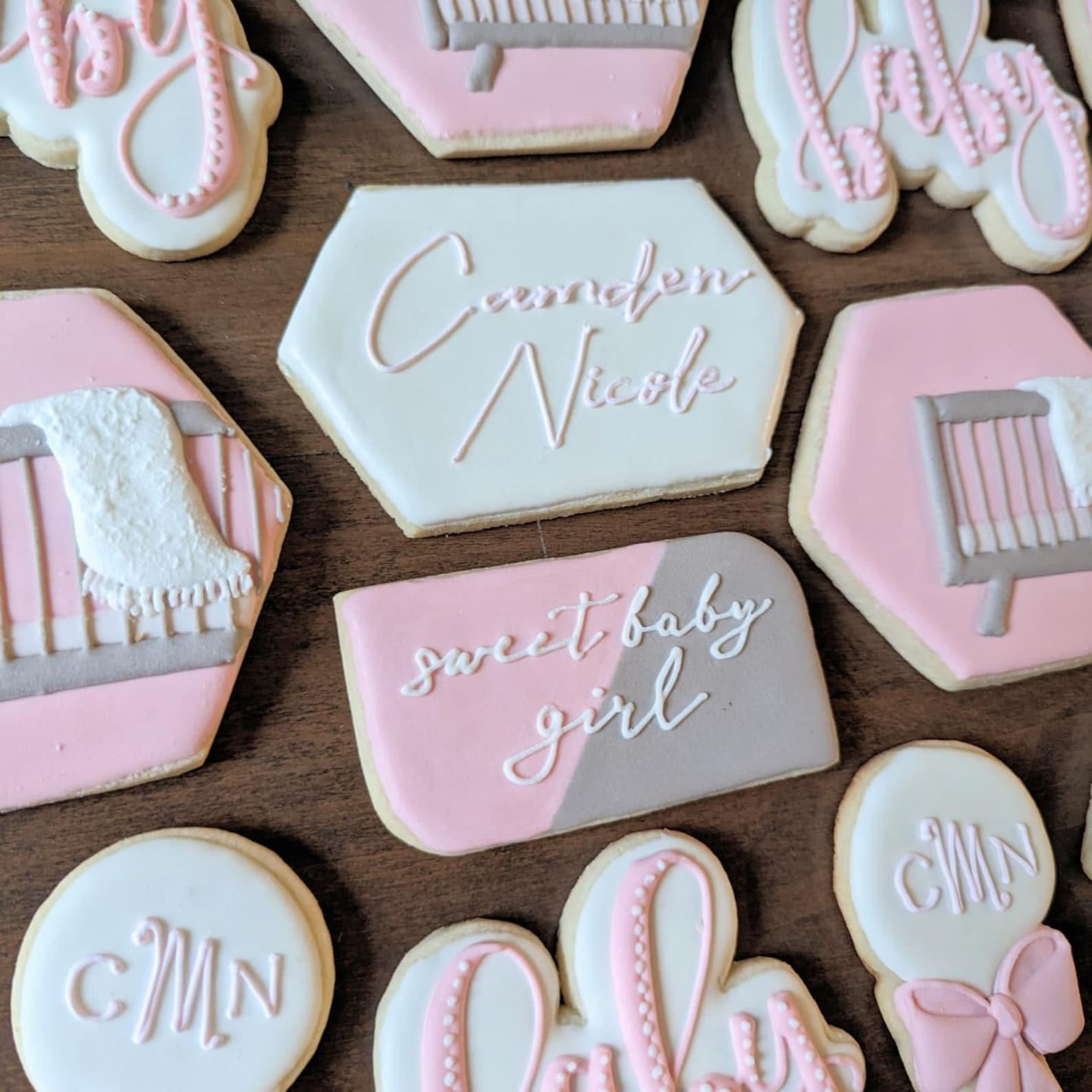 Custom Baby Shower Cookies Etsy