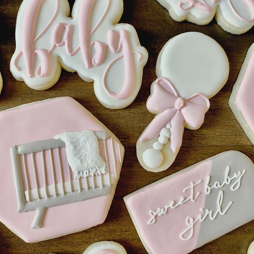 Boho Chic Baby Shower Sugar Cookies Boho Chic Baby Shower Etsy