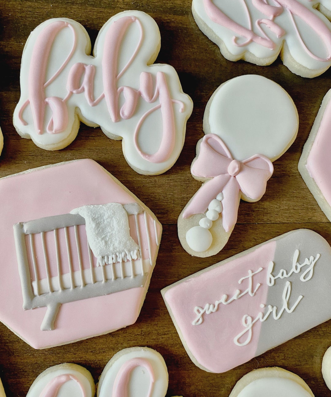 Custom Baby Shower Cookies Etsy