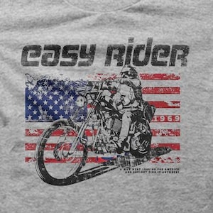 VINTAGE BIKER Easy Rider Motorcycle Classic Bike Motorbike T-Shirt 6042
