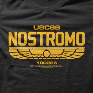 Nostromo Crew Weyland Prometheus Alien Movie Reference T-Shirt M5839