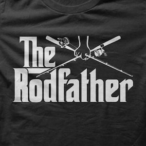 Das Rodfather Angeln Witz Gangster Film Referenz T-Shirt M5767