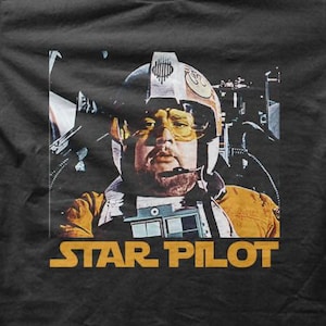 Rebel Starfighter X-Wing Pilot Funny Parody Sci-Fi T-shirt M5618
