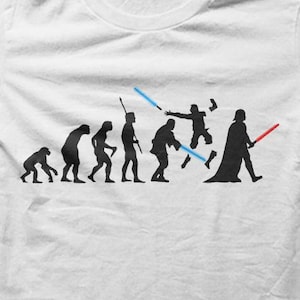 Darth Vader Evolution Solution Joke Parody Sci-Fi T-shirt M5559