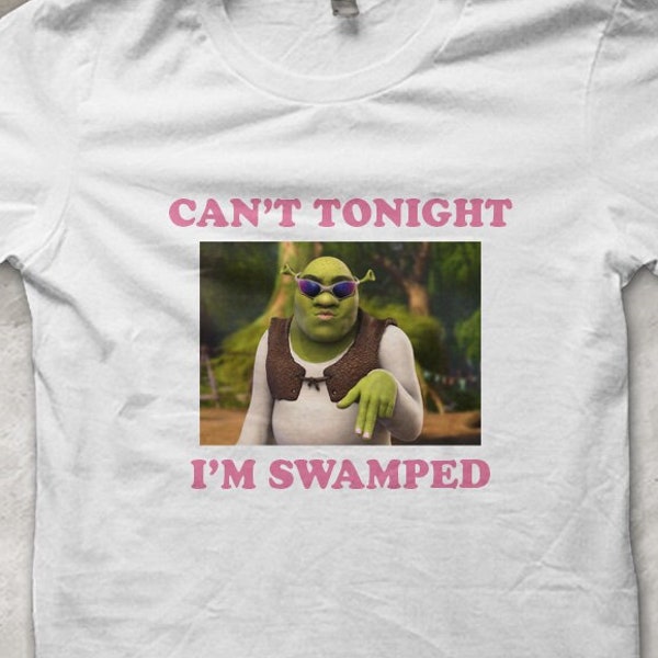 Ich kann heute Abend nicht, ich bin ein überschwemmtes Oger-Meme-T-Shirt