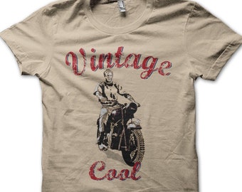 The Great Escape Cooler King Biker Vintage Cool Classic Cafe Racer printed T-shirt