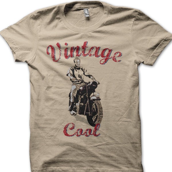 The Great Escape Cooler King Biker T-shirt imprimé Cool Classic Cafe Racer vintage