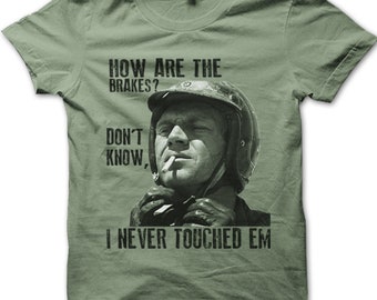 The Great Escape How Are The Brakes Biker McQueen printed T-shirt