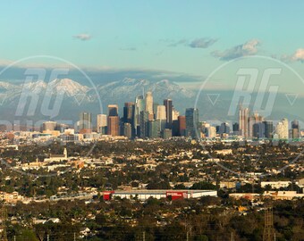 Los Angeles Skyline Panoramic - Impression 17 » x 36 »