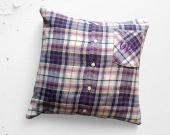 Memory pillows made from clothing