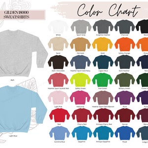 Maqueta de carta de colores Gildan 18000, maqueta de sudadera, camisa de manga larga, suministros para pequeñas empresas, maqueta de tienda, impresión bajo demanda