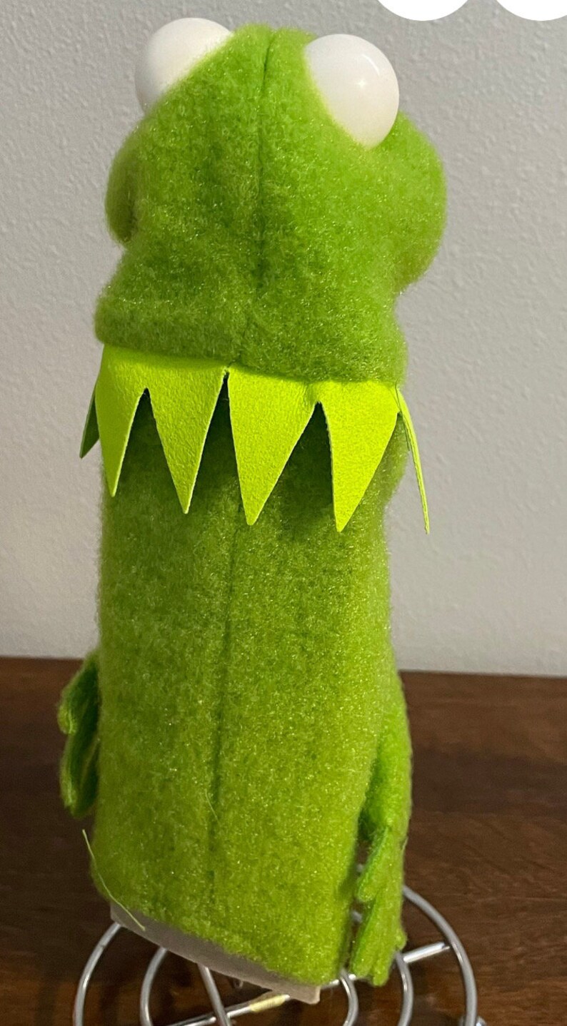 1978 Fisher Price Kermit the Frog Muppet Hand Puppet Vintage Kermit Muppet Show Puppet in the Original Box image 4