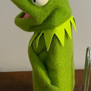 1978 Fisher Price Kermit the Frog Muppet Hand Puppet Vintage Kermit Muppet Show Puppet in the Original Box image 3