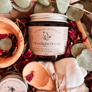 Skincare Gift | Soothing & Deep Cleansing Treatment | Moonlight Dream Moisturising Overnight Mask | Beauty Balm | Cosy Winter Nights Gift
