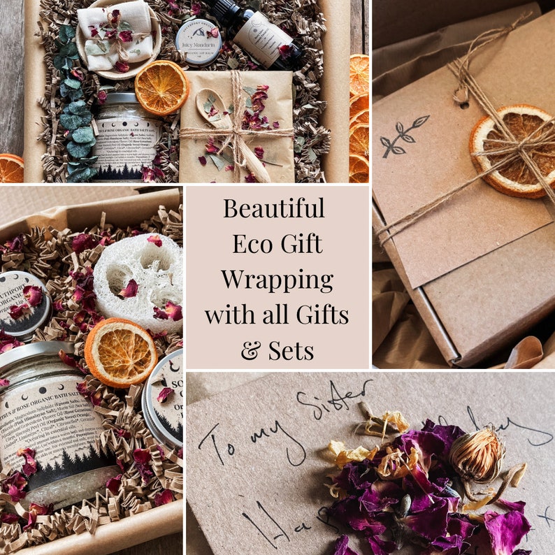 Spa & Relaxation Hamper, Organic, Zero Waste, Vegan, 100% Natural Handmade Bath Salts, Facial Skincare Mask, Gift Wrapped Birthday, Gift Mum Bild 6