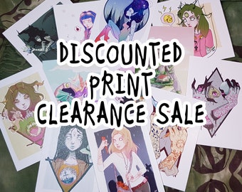 Comic Con print stock sale clearance // Steven Universe Prints! Free Stickers with every order