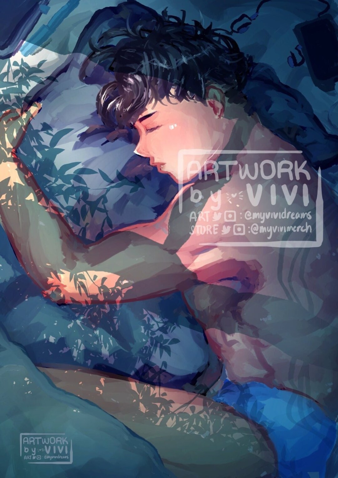 DC Nightwing Sleeping Batboy Print - A4 - Etsy