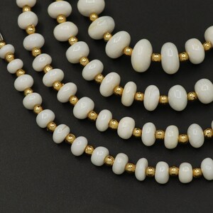 Opal Smooth Rondelle Shape Beads, Opal Smooth Beads, 6.5&quot;Strand, Opal Rondelle, Opal Polish Beads, Loose Gemstone Beads, Craft Supplies Bead