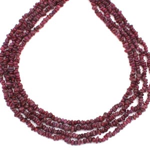 Red Ruby Chips: Genuine Gemstone Beads for Jewelry Making