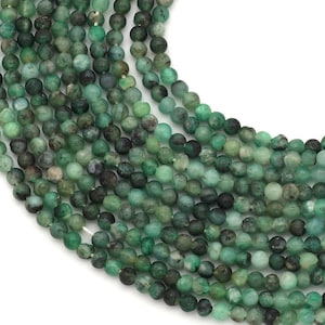 Green Emerald Round, 3mm, Smooth Beads, Loose Gemstone, Round Ball Beads, Natural Emerald, Green Shaded Beads, Handmade Jewelry For Craft