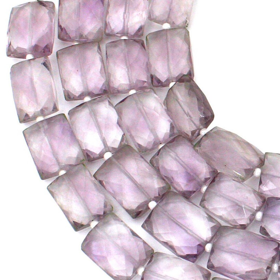 Natural Pink Amethyst Chicklet Rectangle Beads Pink Amethyst Etsy