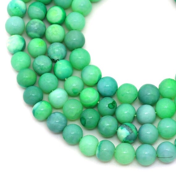 Perline Di Opale Giallo Verde, Perline Rotonde Sciolte Di Pietra Preziosa Naturale Di Grado AAA, 6 Mm, 8 Mm, 10 Mm, 12 Mm, Opzioni Di Lotto All'ingrosso - Italia - Foto 10