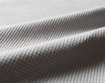 Tejido de punto gofrado - Gris claro - 280 g/m²