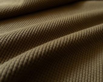 Tejido de punto gofrado - Musgo - 280 g/m²