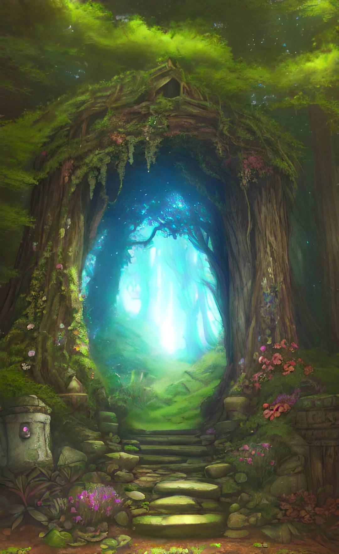 Forst Grotto Forgotten Forest Grotto Portal - Etsy