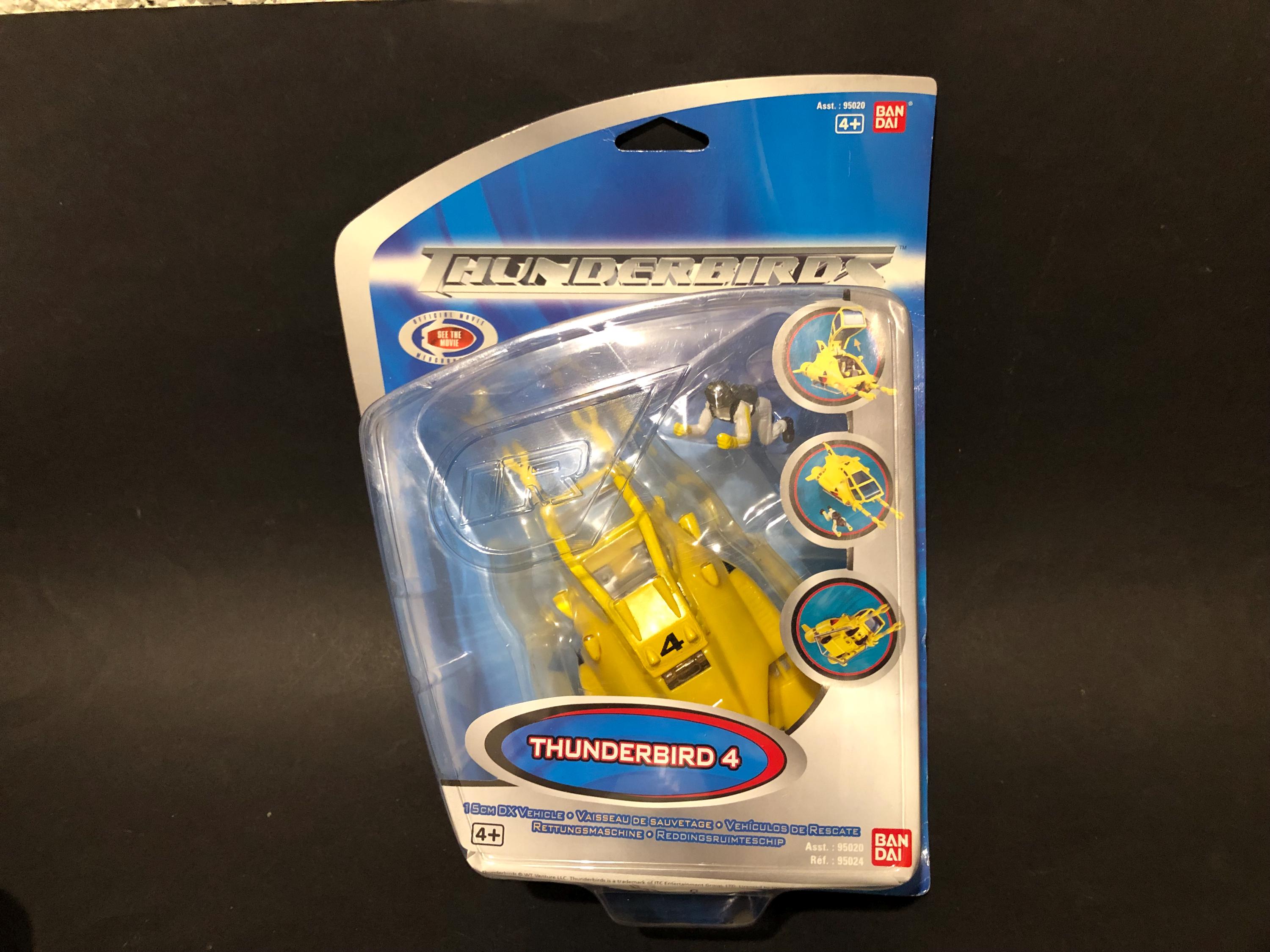 Vintage Thunderbirds Are Go Tb4 Rescue Vehicle Plastic Toy Konami Japan