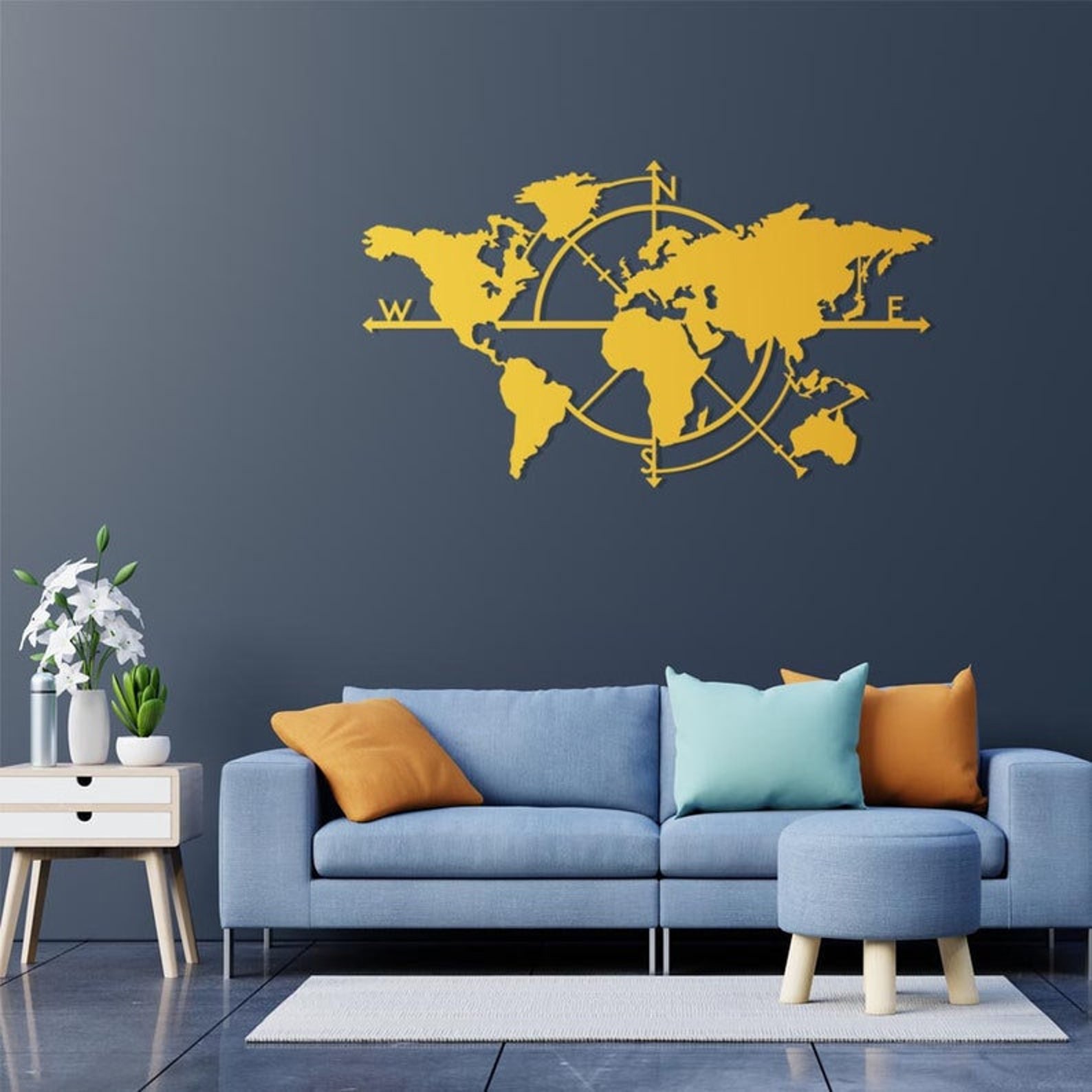 Metal World Map Metal Wall Decor Metal Wall Art Minimal Etsy Canada