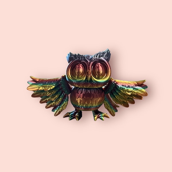 Hibou articulé imprimé en 3D