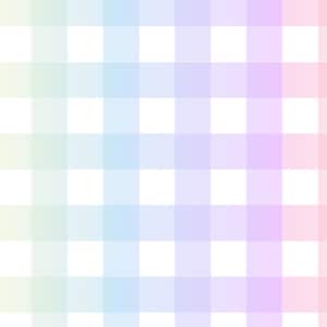 Pastel Rainbow Gingham Gradient Digital Vector Seamless Pattern
