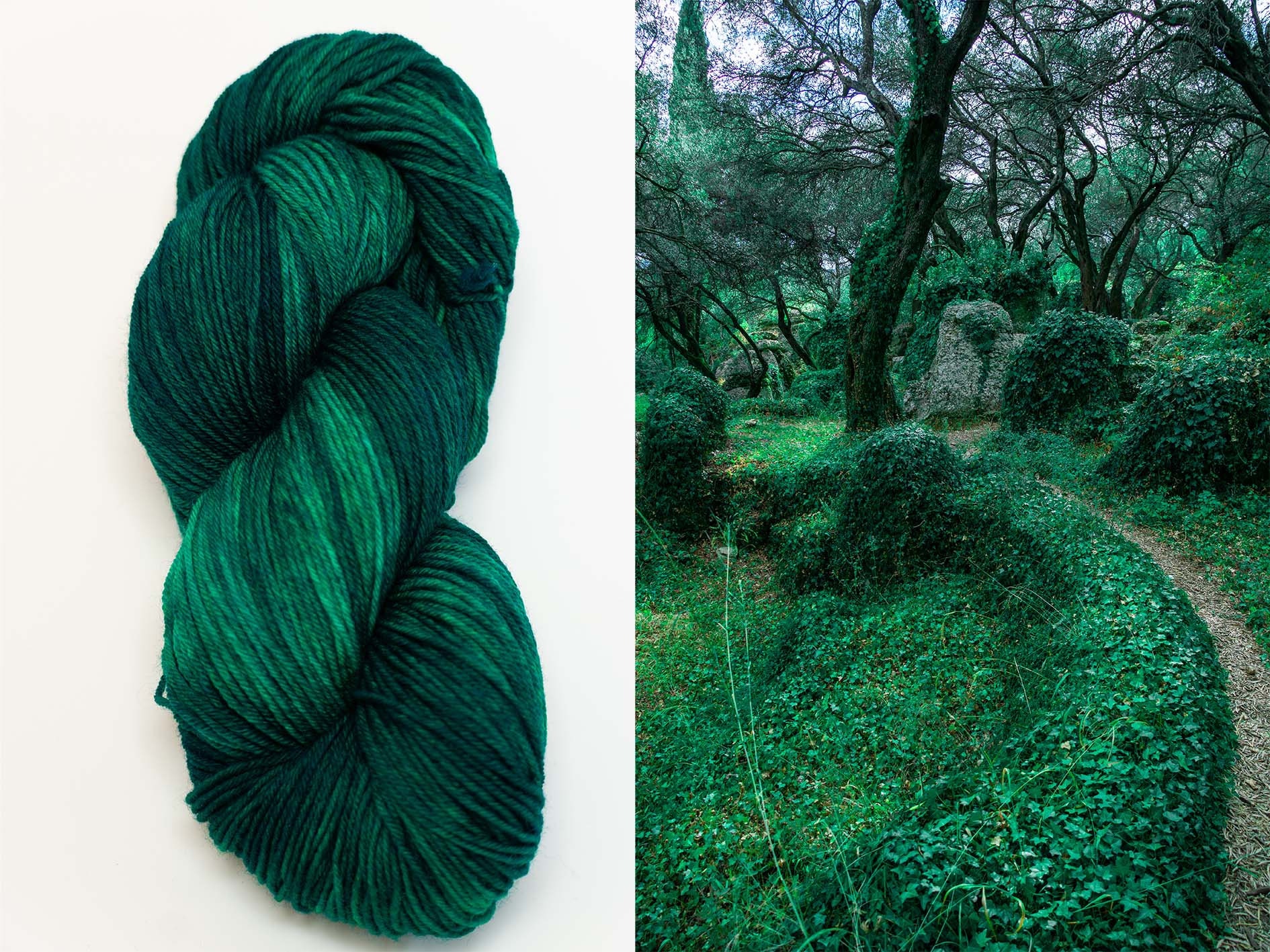 Farbe "Efeu"/ handgefrbte Wolle in Sockenqual./ Meliert/ Qual.  "Bodenstndig"/ Laufl. 400m/100gr /KO-Tex Standard100,Produkt.kl.1 -  Etsy.de