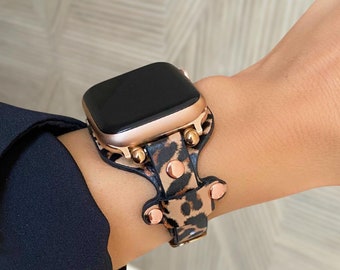 Leather Band for Apple Watch 12 11 10 9 8 7, iWatch Adjustable Band Women Men 38mm 40mm 41mm 42mm 44mm 45mm 46mm 49mm, Apple Watch Bracelet