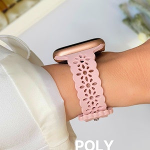 Polybands Silicone Watch Band for Apple Watch 38mm 40mm 41mm 42mm 44mm 45mm 49mm Waterproof iWatch Band Strap Series 9 8 7 6 Ultra I34