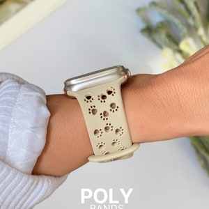 Silicone Pet Paw Watch Band For Apple Watch 38mm 40mm 41mm 42mm 44mm 45mm 49mm, Pet Lovers iWatch Band Strap Dog Paw, Series 9 8 7 Ultra B39