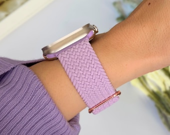 Verstellbares Nylon Armband für Apple Watch 38mm 40mm 41mm 45mm 49mm iWatch Yarn Loop Band für Frauen Serie 9 8 7 6 SE, Geschenk für ihre Mutter