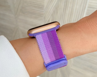 Sunsky Light Purple Apple Watch Band Elastic Band For Apple
