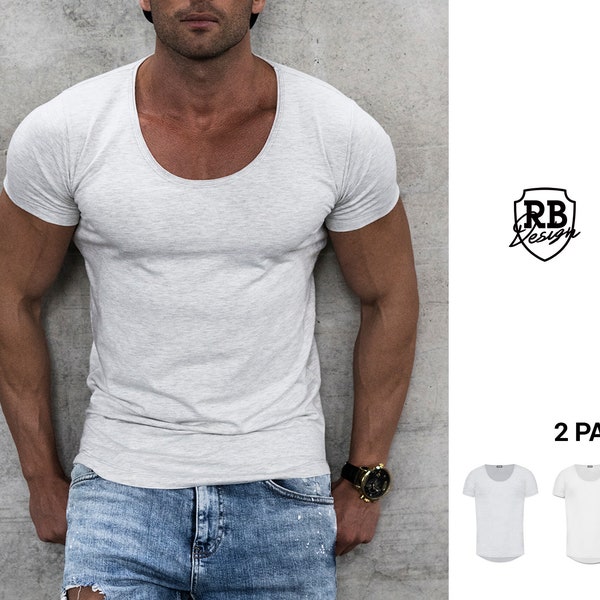 Mens White Muscle Shirts Etsy