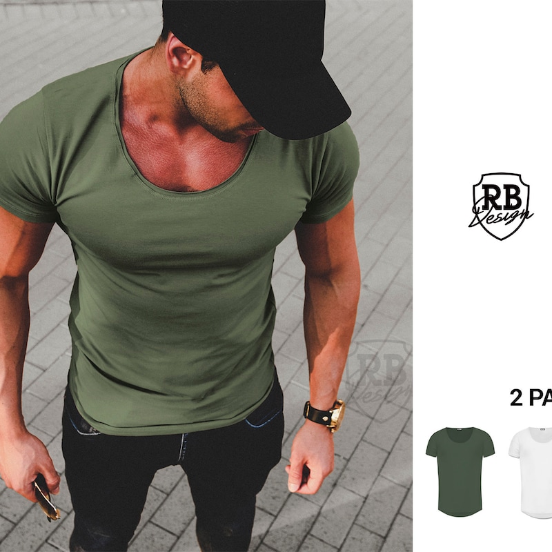 Scoop Neck Phonetic Tee
