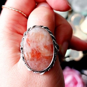 Anillo piedra de sol y plata 925 - Joyería con piedras naturales