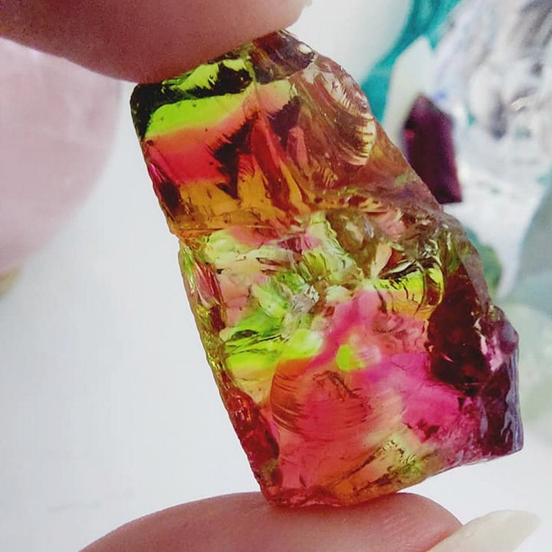 Andara crystal rainbow red green Consciousness Dragon Inner Earth Knowledge image 6