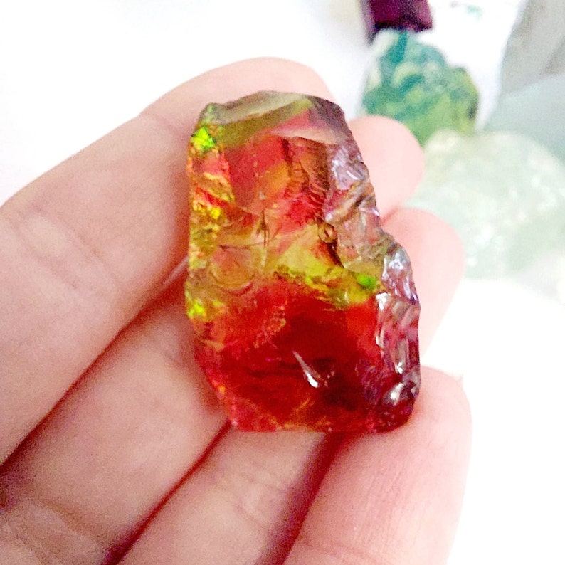 Andara crystal rainbow red green Consciousness Dragon Inner Earth Knowledge image 9