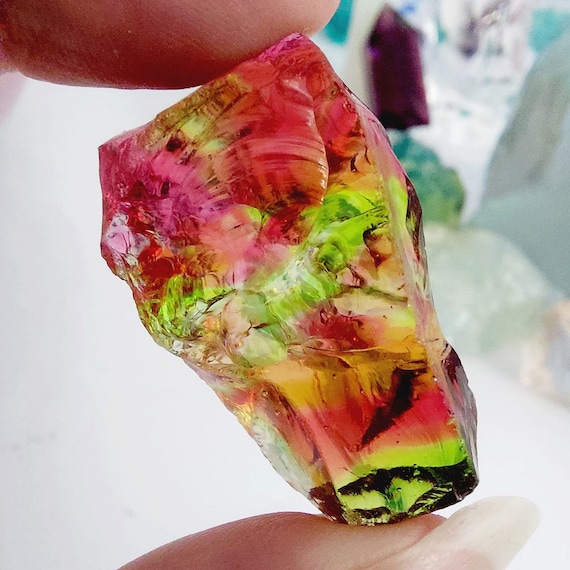 Andara cristal arc en ciel rouge vert Conscience Dragon Intra-terre Connaissance
