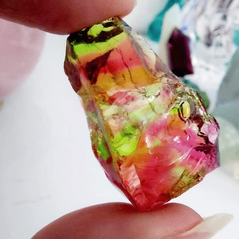 Andara crystal rainbow red green Consciousness Dragon Inner Earth Knowledge image 3